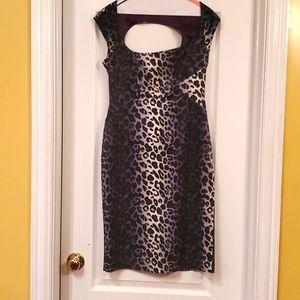 JESSICA SIMPSON,  Black and white,  cheetah print dress.  SIZE 10.  NWOT.